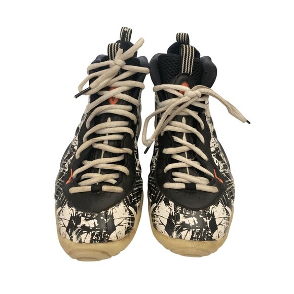 Nike Air Foamposite One Youthsize 6.5Y Splatter BlackWhiteSneakers shoe